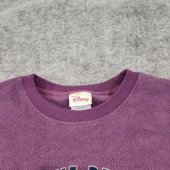 VTG Y2K Disney Store Eeyore Womens L Large Winnie The Pooh Fleece Sweatshirt - Picture 6 of 12